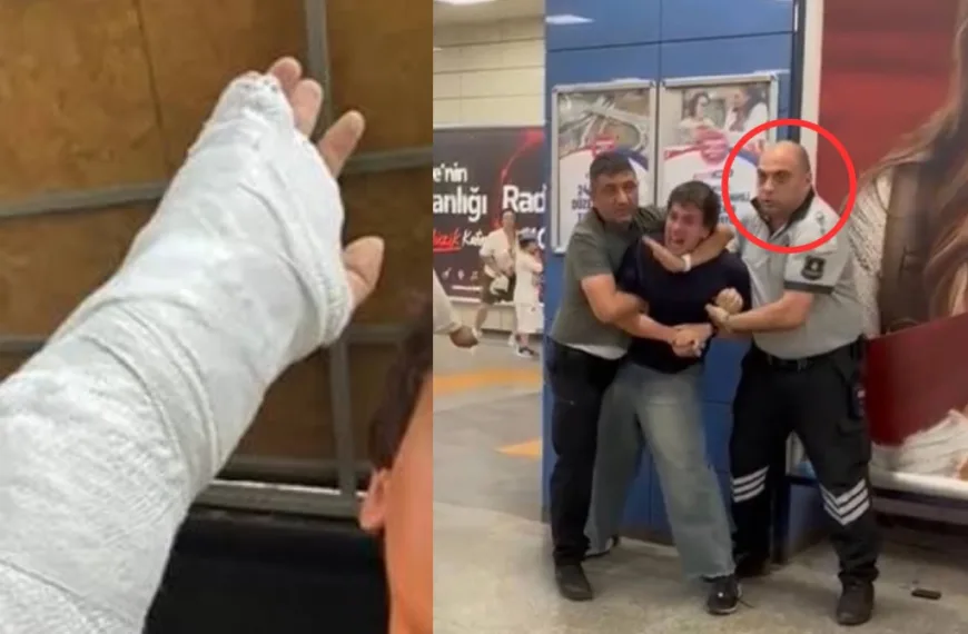 NATO’yu Protesto Etmeye Giden Gencin Kolunu Metro Güvenliği Kırdı