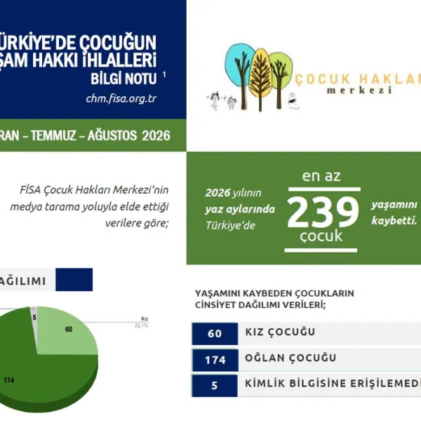 2026 Yazında En Az 239 Çocuk Yaşamını Kaybetti