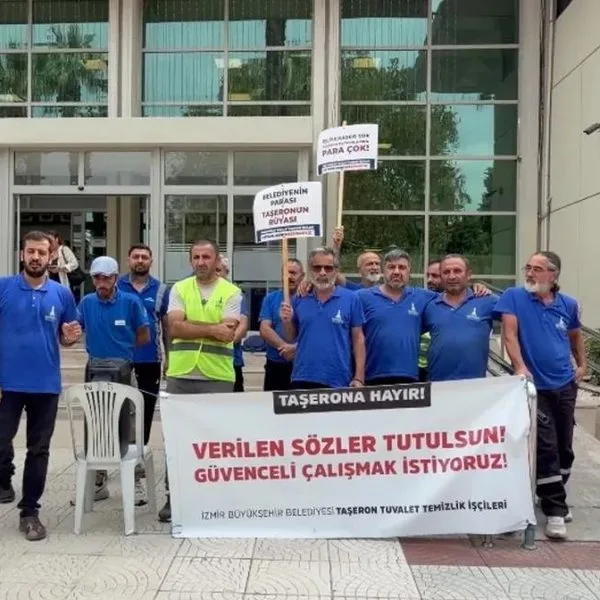 İzBB İşçileri Taşerona Karşı Eylemde
